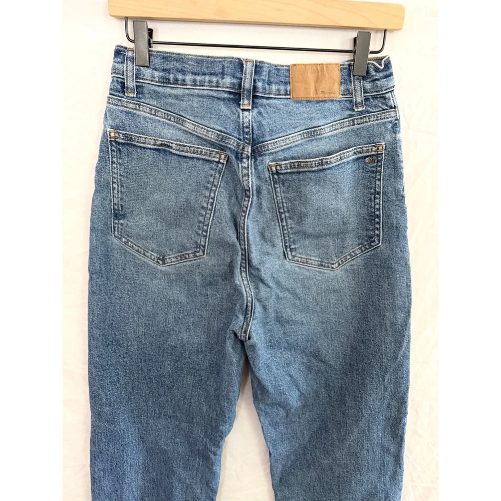 Madewell 90s Straight Jeans Womens Medium Wash High Rise Denim Size 27T